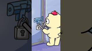 How To Open A Broken Lock (Animation Meme) #Shorts