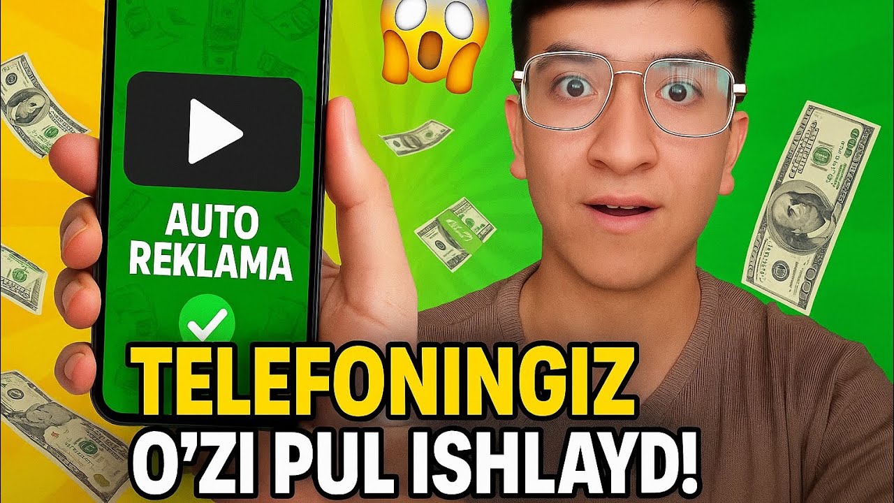 TELEFONNI O'ZI SIZ UCHUN PUL ISHLAYDI | INTERNETDA SARMOYASIZ PUL ISHLASH 2025