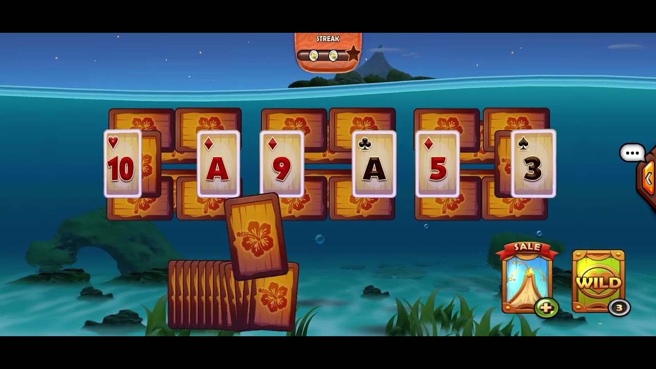 Tiki Solitaire TriPeaks Episode 28 (Totem Isle Level 127, 215 Stars