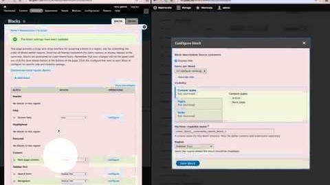49. Comparing workflows for adding or enabling a block in Drupal 8 and Drupal 7