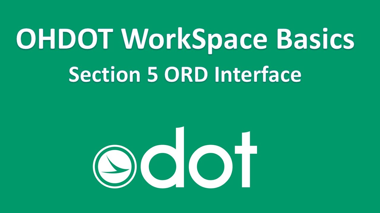Section 05 ORD Interface