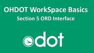 Section 05 ORD Interface