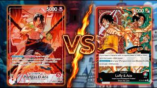 LuffyAce ( ST30) Vs Ace (OP16) | OP16 Testing Format Gameplay #op16