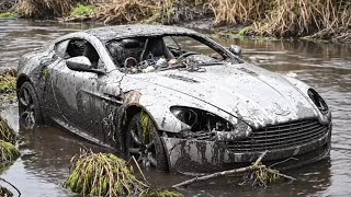I Found an Aston Martin DB9 in a Pond 😱 | Full ASMR Restoration