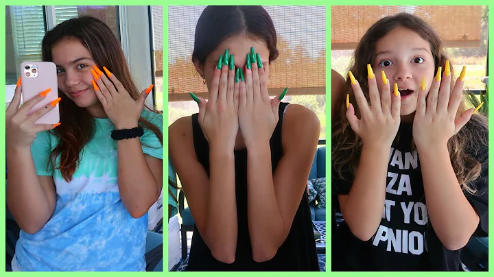 LAST ONE TO WEAR LONGEST NAILS WIN !!! | SISTER FO...