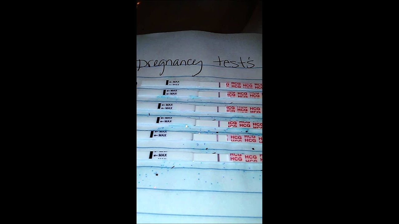 Pregnancy tests progression YouTube