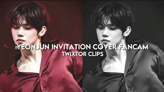 Yeonjun Invitation Cover Fancam Twixtor clips