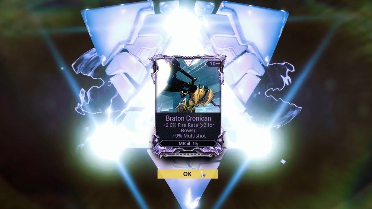 My 1st riven mod ~ Braton Cronican ~ Warframe