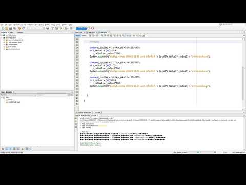 NetBeans หาพื้นที่วงกลม