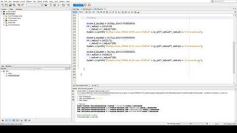 NetBeans หาพื้นที่วงกลม