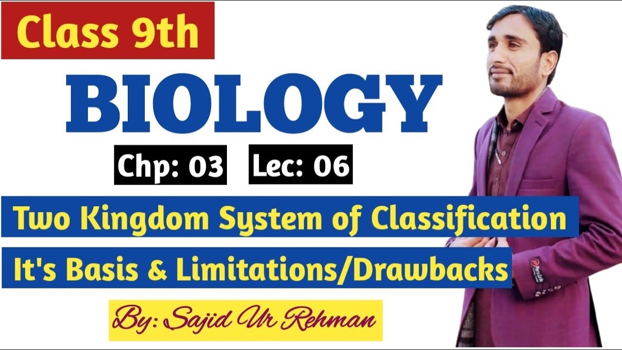 Two kingdom system of classification || it's Basis & Limitations/Drawbacks || 9th Bio Chp 3 Lec 6