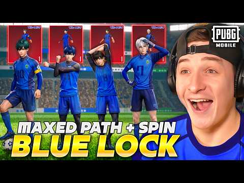 MAXED BLUE LOCK PRIZE PATH & LUCKY SPIN MYTHICS! PUBG MOBILE