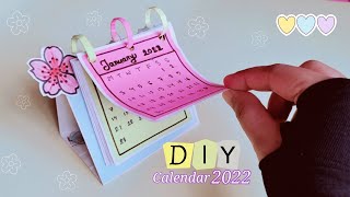 How to make a 2022 desk calendar / diy calendar /paper Mini calendar /paper crafts for school / DIY