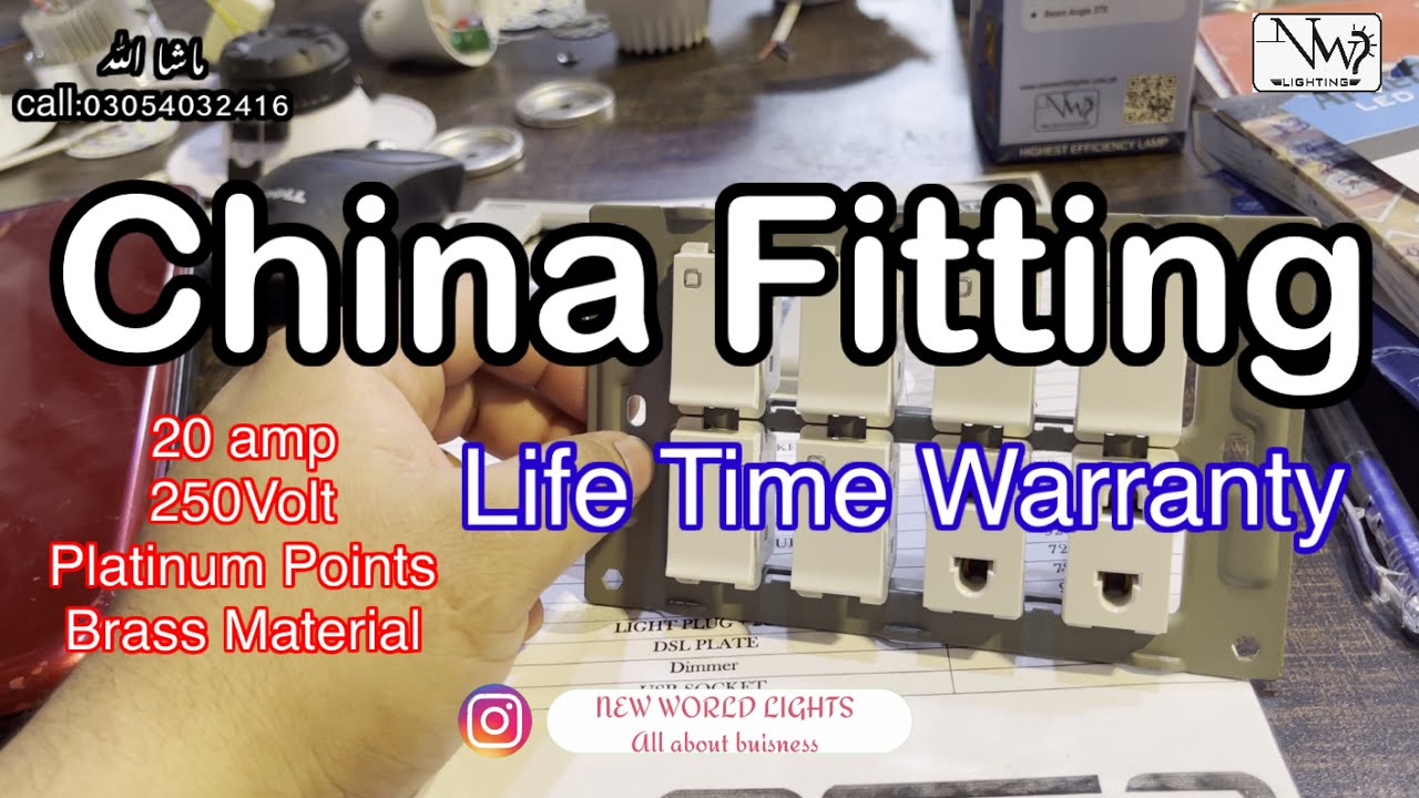 China Fitting | Switch Socket | Complete Set - YouTube