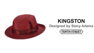 Stacy Adams Straw Woven Fedora - KINGSTON