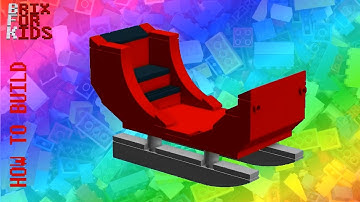LEGO Instructions - How to build a LEGO Christmas Sleigh version 1 - 69 pieces - 3D animation