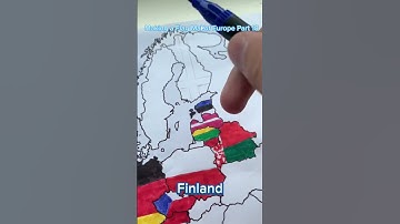 Making a Flag Map of Europe Part 18: Finland 🇫🇮 #maps #flag #mapmaker #finland #suomi #art #draw