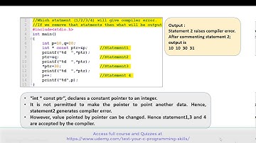 Pointers - Void, Null, Dangling, Constant