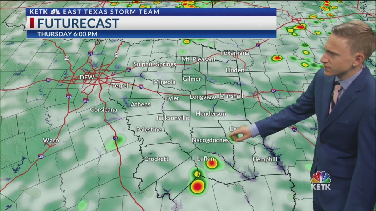 Wednesday Morning Forecast: A few storms this evening - YouTube