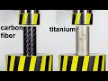 Hydraulic press vs titanium and carbon fiber pipe