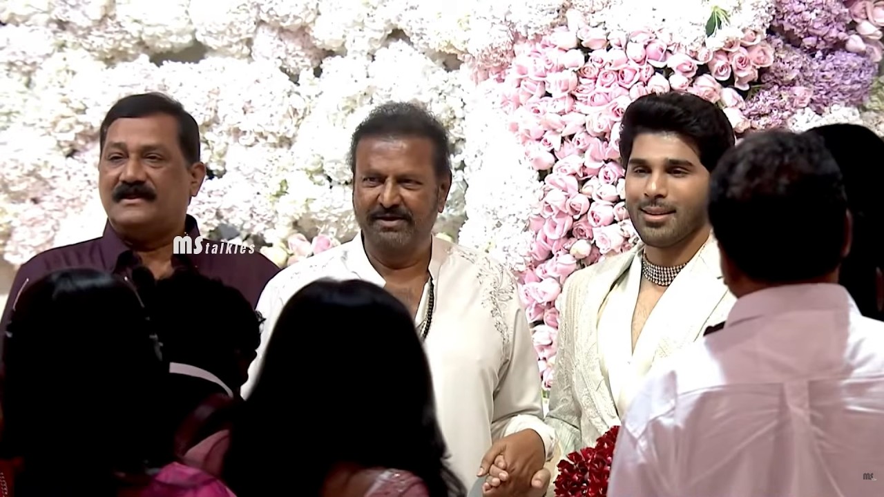 Manchu Mohan Babu Visuals at Allu Sirish & Nayanika Pre-Wedding Reception