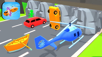 SHAPE SHIFTING🚁💨🚤All Levels Gameplay Walkthrough Android,ios