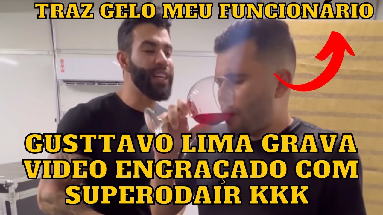 Gusttavo Lima grava vídeo ENGRAÇADO com humorista SuperOdair e