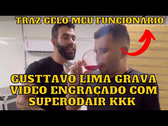 Gusttavo Lima grava vídeo ENGRAÇADO com humorista SuperOdair e