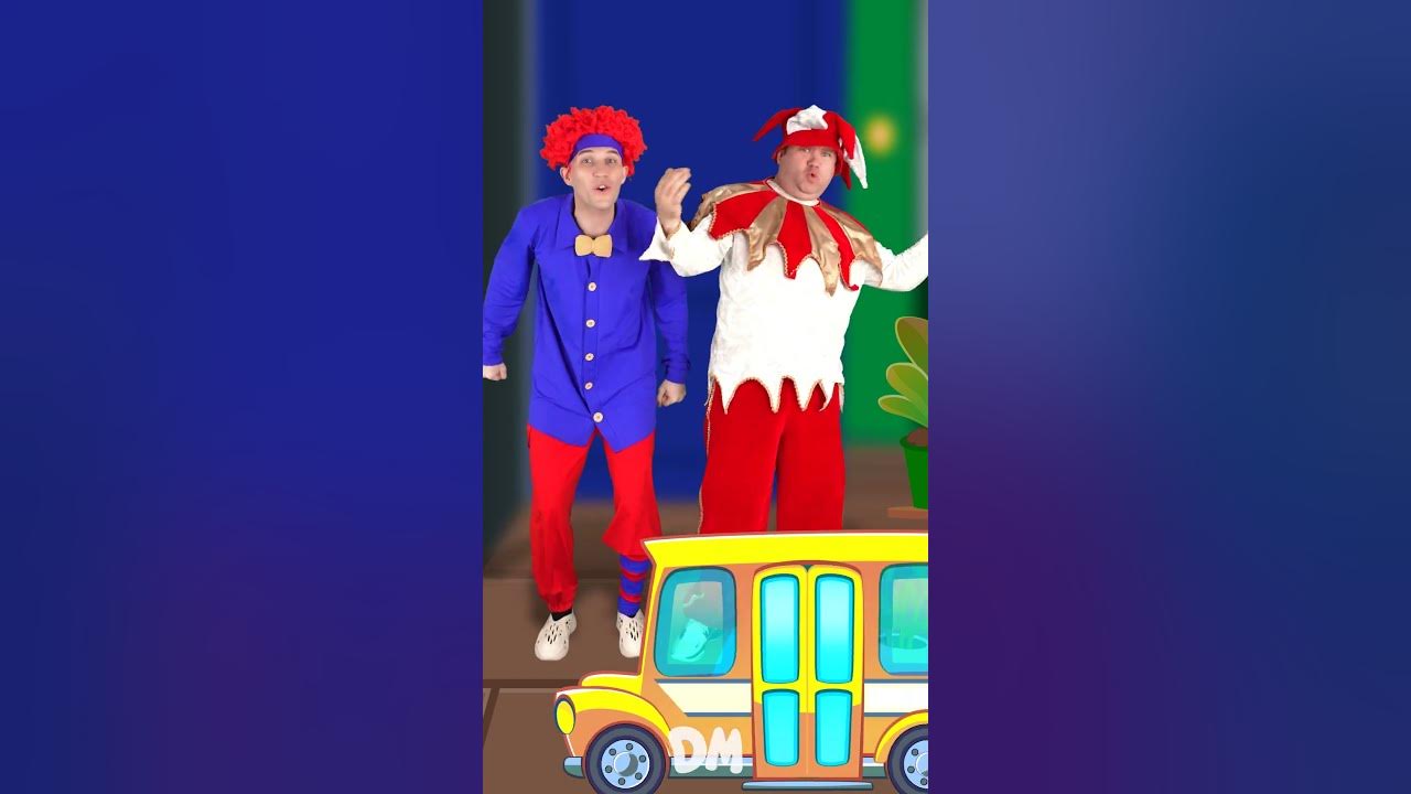 Wheels on the Bus Clowns #kidssongs #funny #nurseryrhymes