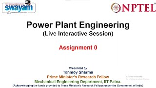NPTEL - noc22 - me73 - Power Plant Engineering - week 1 - video 1