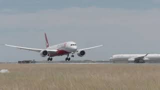 Qf7879 Touches Down After An Historic Lhr To Syd Direct And Non-Stop Flight.