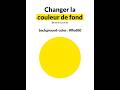Changer la couleur de fond en CSS avec background-color 🎨 #css #html #webdev #code #frontend