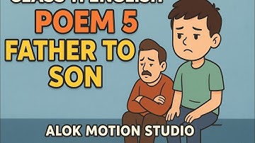 Class 11 english poem father to son animated #class11english 