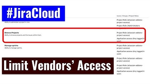 Jira Cloud - Give vendors access to just one project