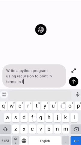 How to write python program using recursion to print 'n' terms in ...