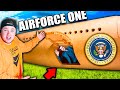 Building A Life Size Air Force ONE Box Fort! Presidents Plane (Cardboard)