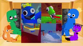 Rainbow friends react to blue x green MEMES TIKTOK Gacha react