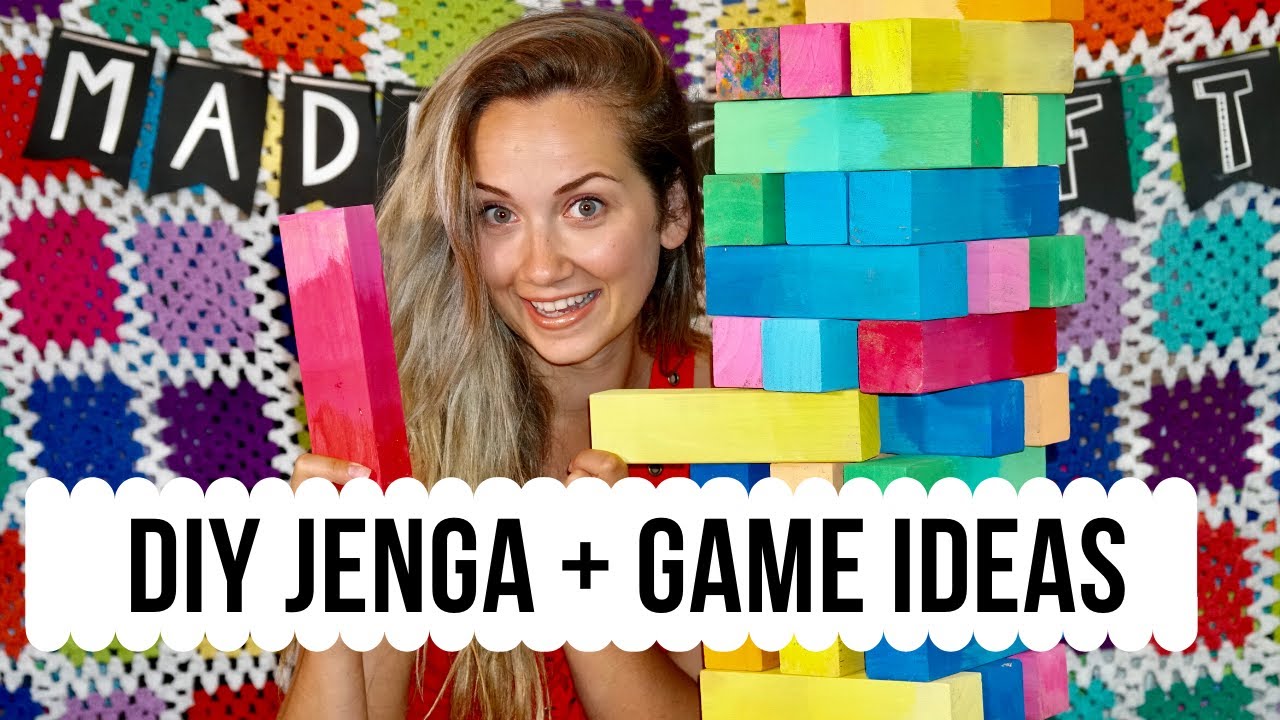 DIY Crafty Jenga + Party Game Ideas!