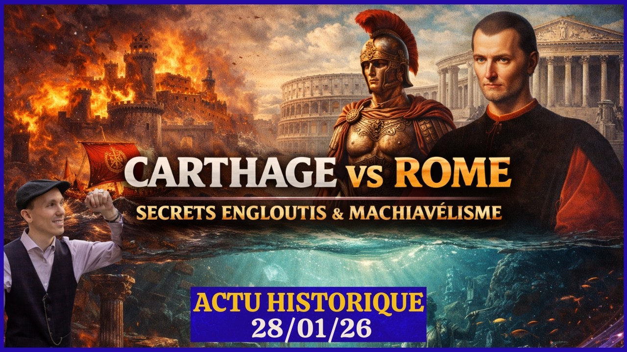 Rome contre Carthage - Cité engloutie découverte -  C'est quoi le Machiavélisme  Live Actu 28/01/26