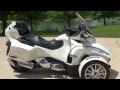 HD VIDEO 2014 CAN AM SPYDER RT LIMITED PEARL WHITE USED FOR SALE SEE WWW SUNSETMOTORS COM