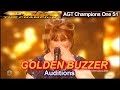 Susan Boyle "Wild Horses" WINS GOLDEN BUZZER Audition | America's Got Talent The Champions One AGT