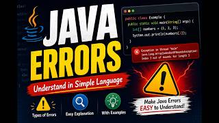 Java Errors Explained in 10 Minutes | Java Error with Examples Java Errors Explained in 10 Minutes | Java Error with Examples