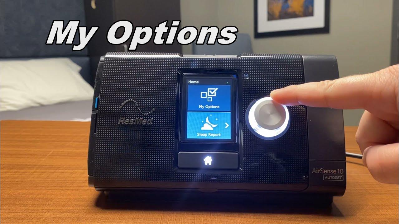 ResMed AirSense10 Change Mask Setting YouTube