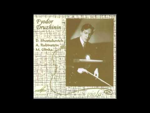 Fyodor Druzhinin - Anton Rubinstein viola sonata in F op 49 3rd movement Melodya 1977