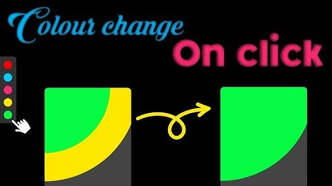 Background Colour Change On Click Using JavaScript