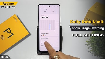 How to set daily data limit in realme p1 pro 5g | Realme p1 5g me data usage off kaise kare