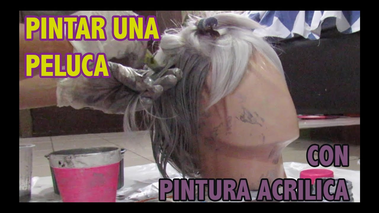 Como pintar una peluca sintetica Clearance