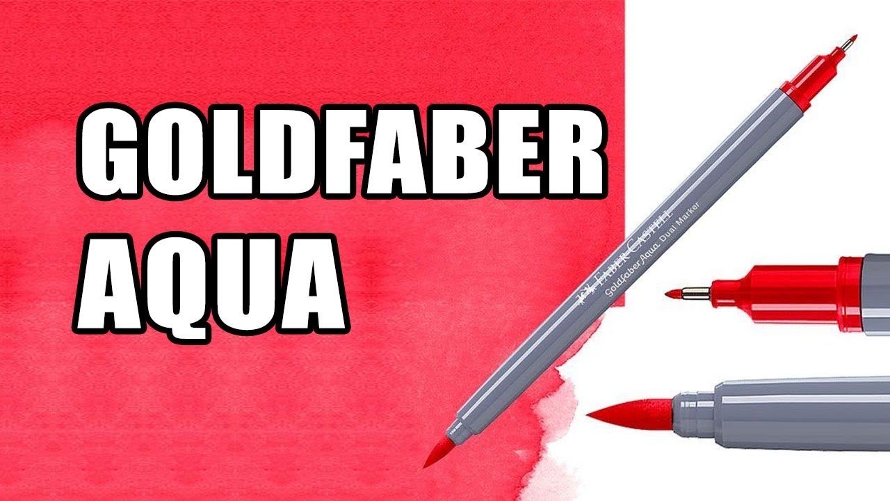 ROTULADORES DE PUNTA DE PINCEL GOLDFABER AQUA. ¿LOS MEJORES PARA LETTERING?  