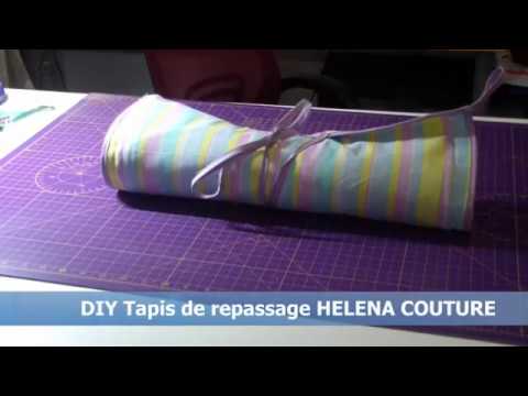 DIY tapis de repassage - Helena Couture - YouTube