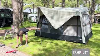 Camp-let Earth opsætning af Solsejl (dansk)